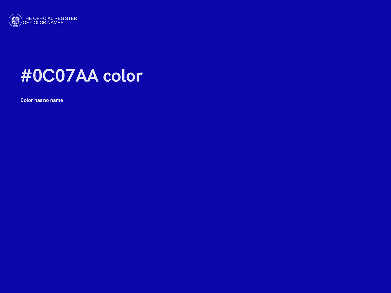 #0C07AA color image