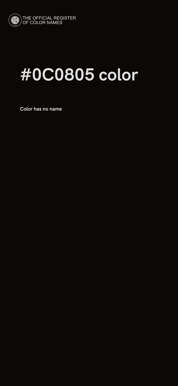 #0C0805 color image