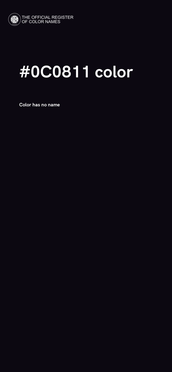 #0C0811 color image