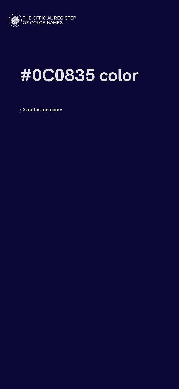 #0C0835 color image