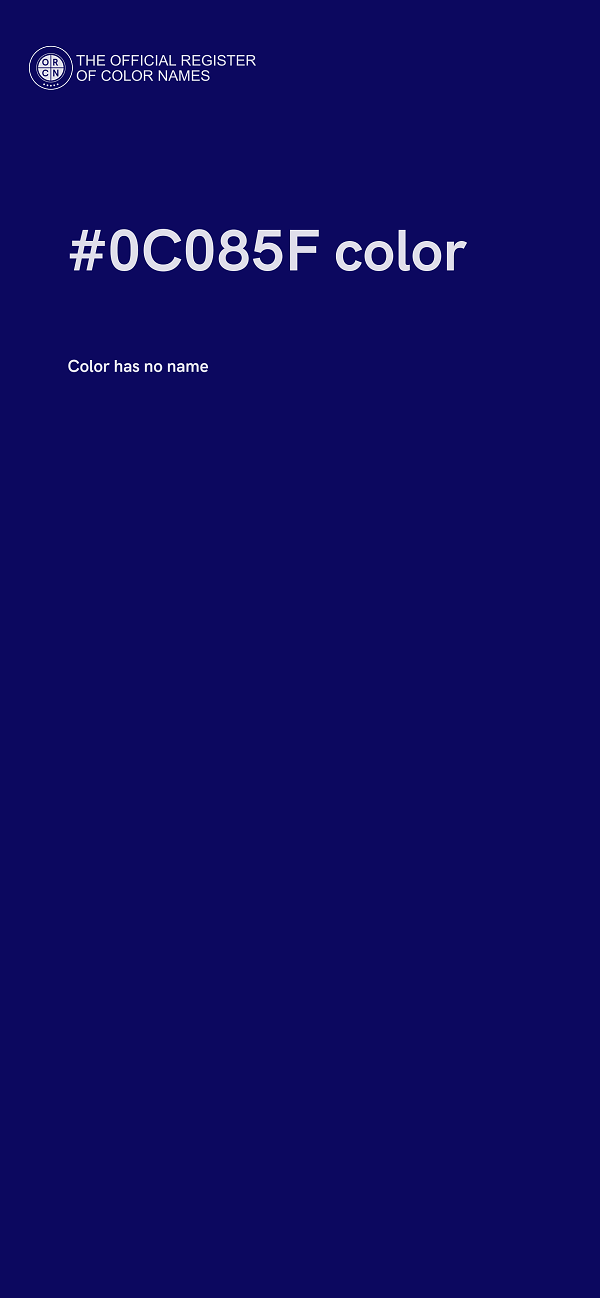 #0C085F color image