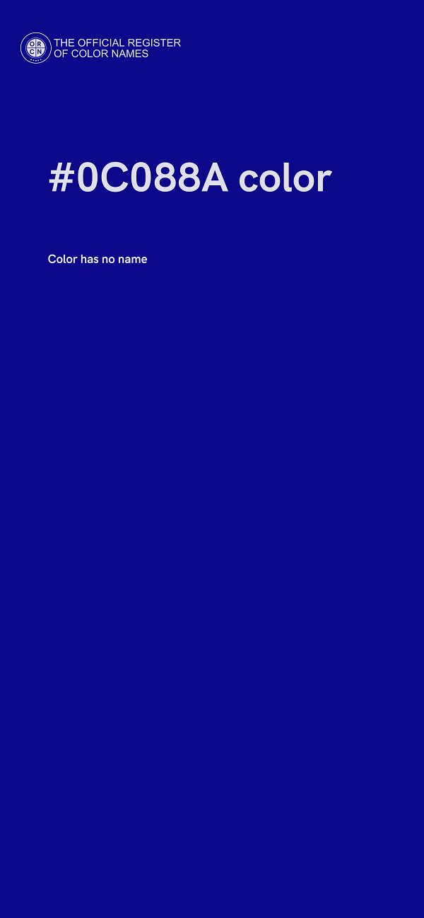 #0C088A color image