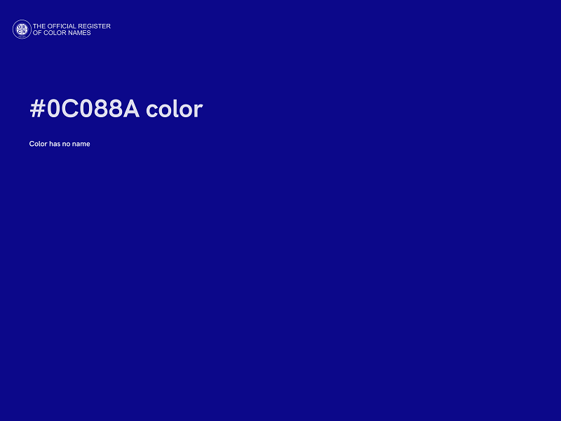 #0C088A color image
