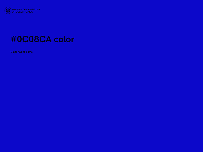 #0C08CA color image