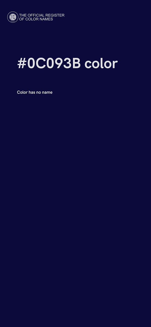 #0C093B color image