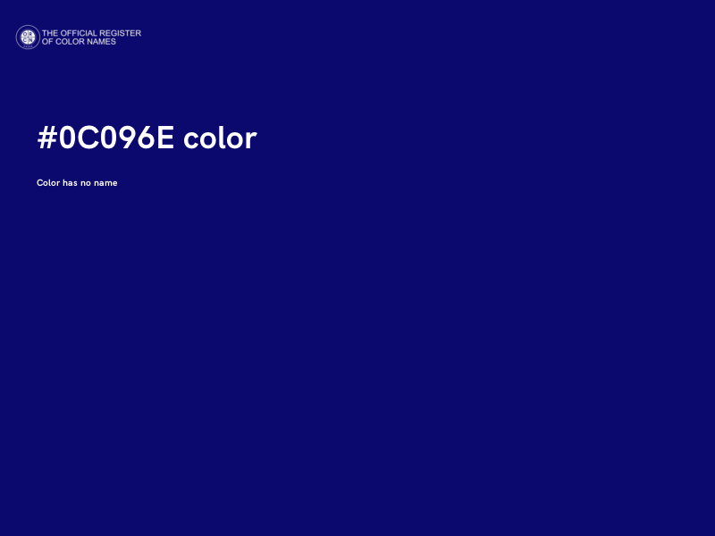 #0C096E color image