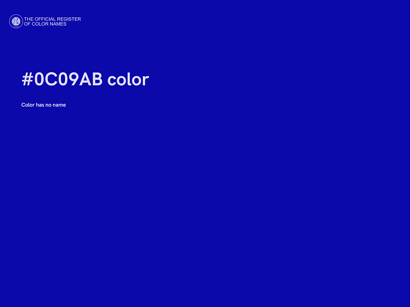#0C09AB color image