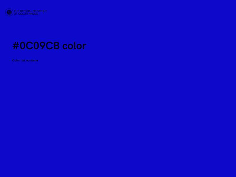 #0C09CB color image