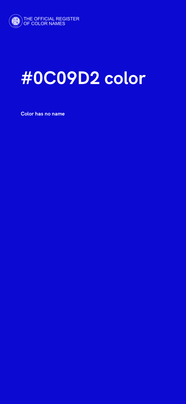 #0C09D2 color image