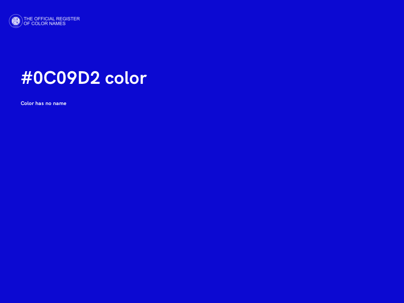 #0C09D2 color image