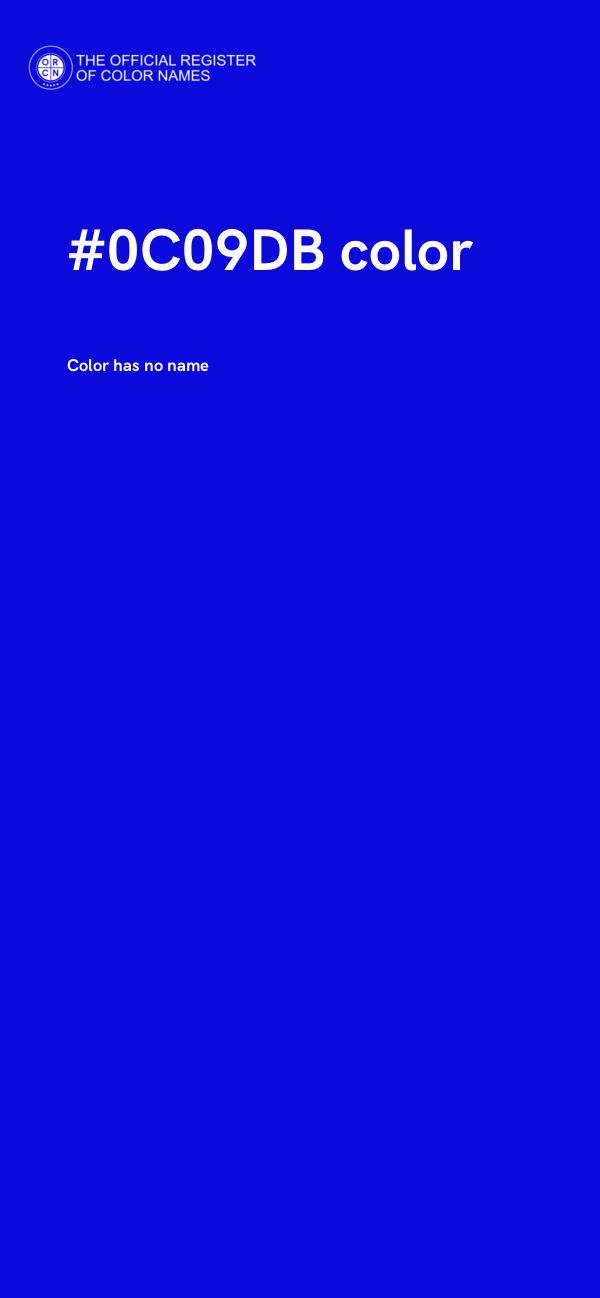 #0C09DB color image