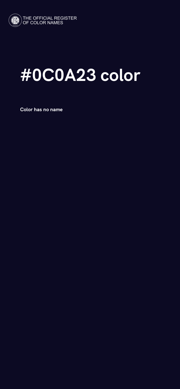 #0C0A23 color image