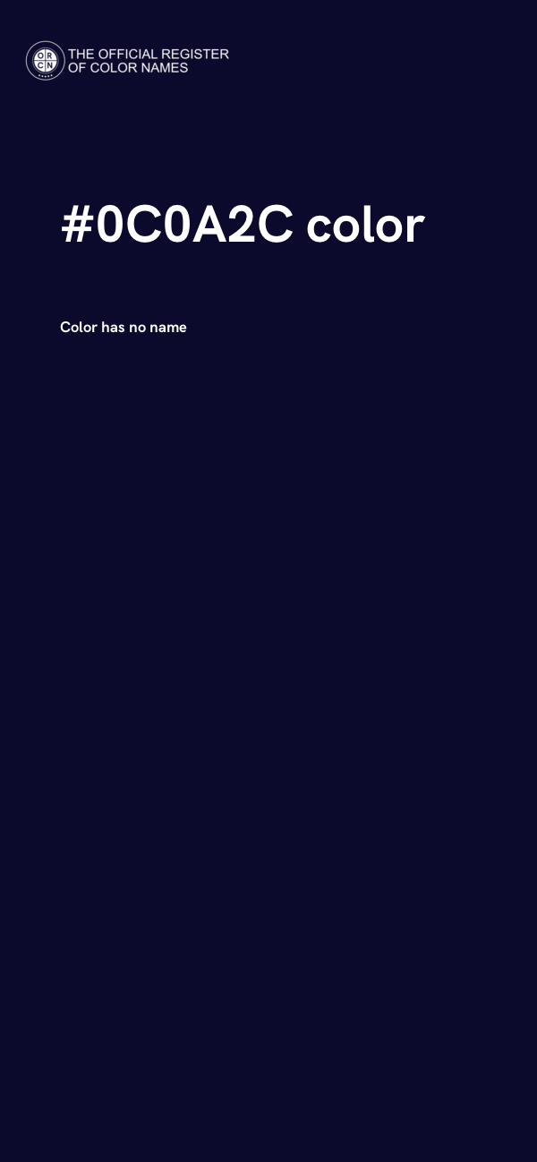#0C0A2C color image