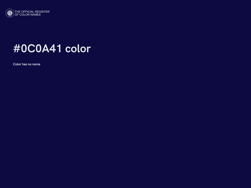 #0C0A41 color image