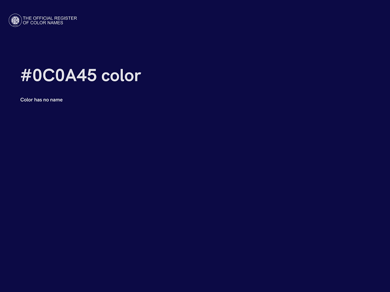 #0C0A45 color image