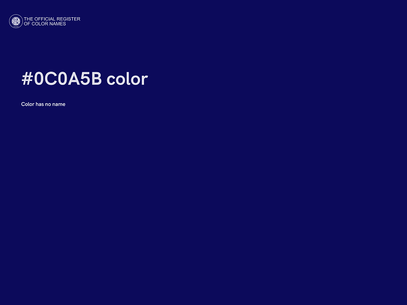 #0C0A5B color image