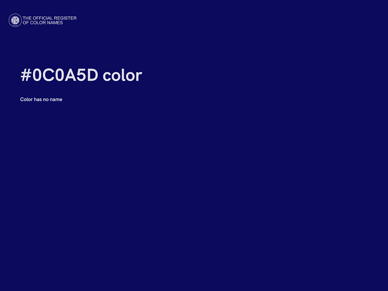#0C0A5D color image