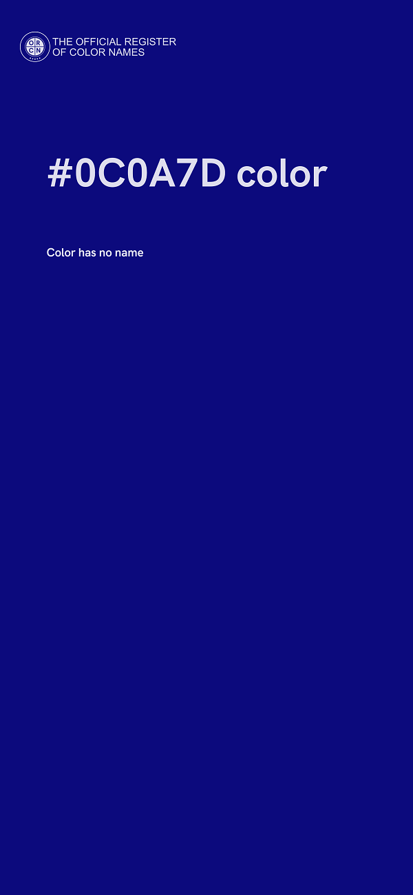 #0C0A7D color image