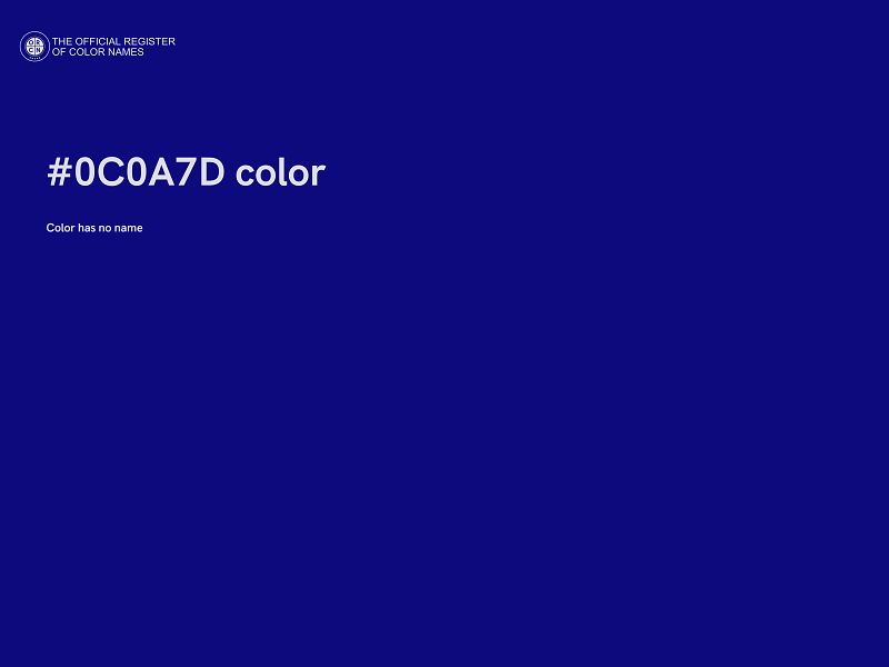 #0C0A7D color image