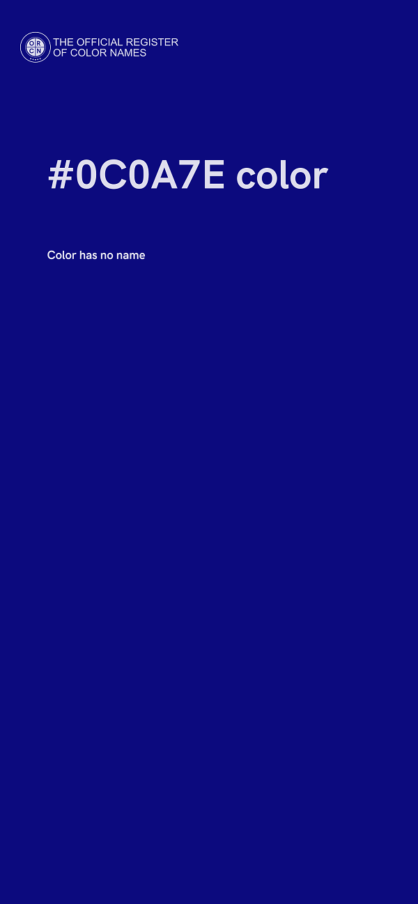 #0C0A7E color image