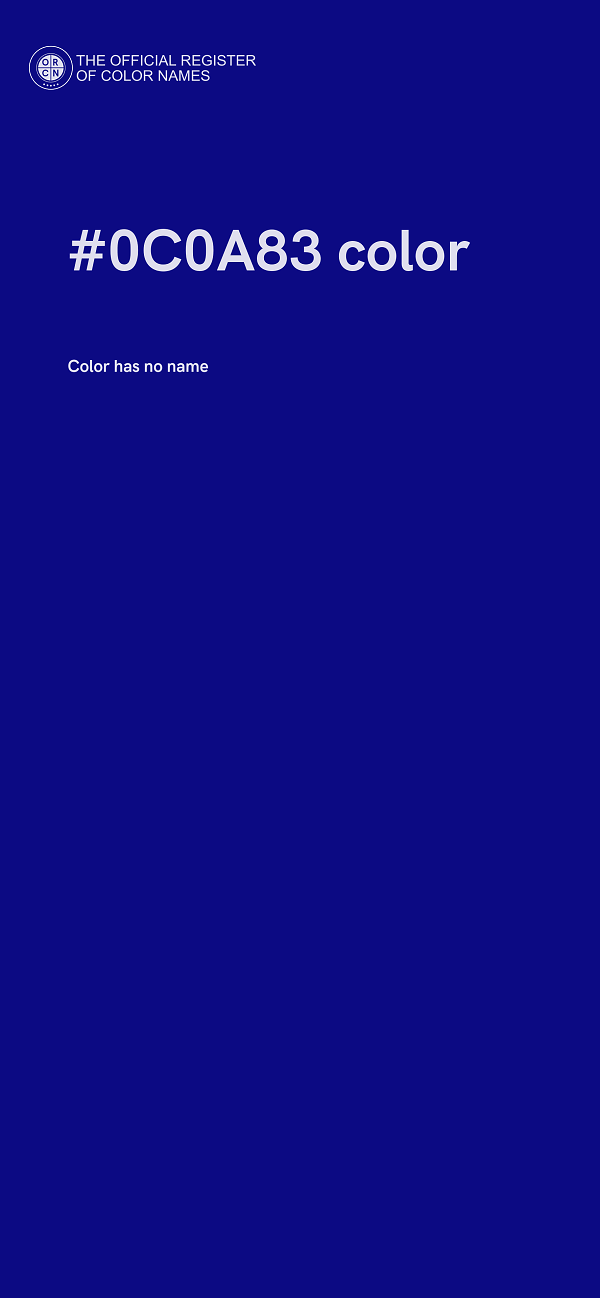 #0C0A83 color image