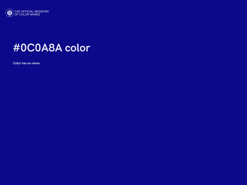 #0C0A8A color image