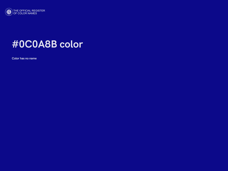 #0C0A8B color image