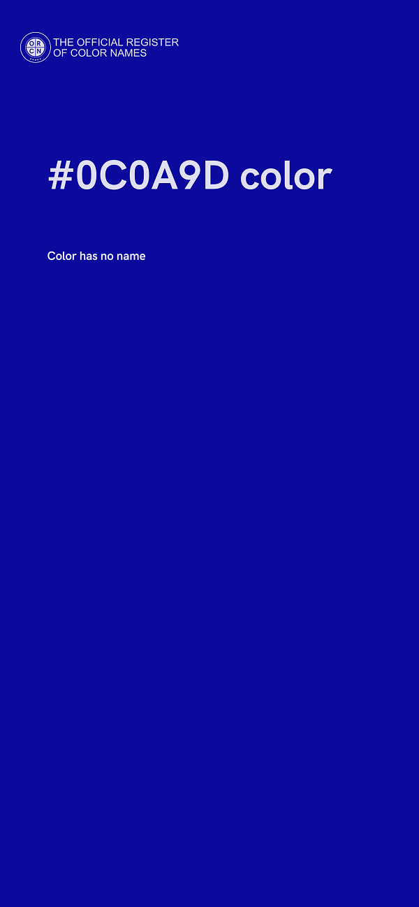 #0C0A9D color image