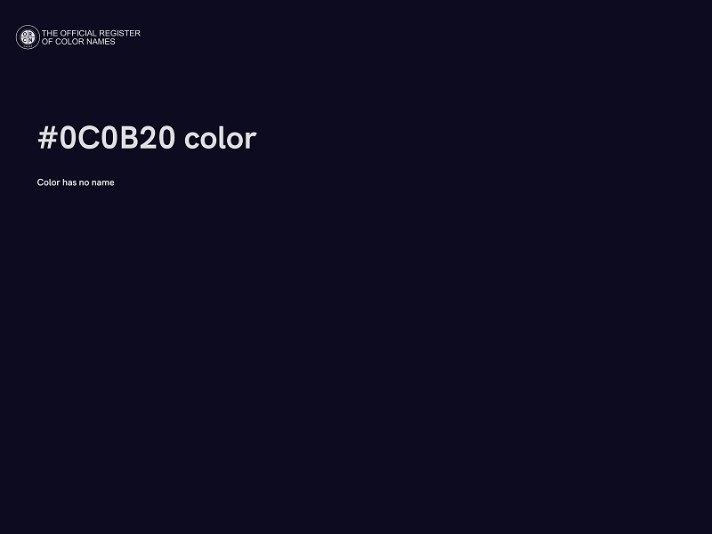 #0C0B20 color image