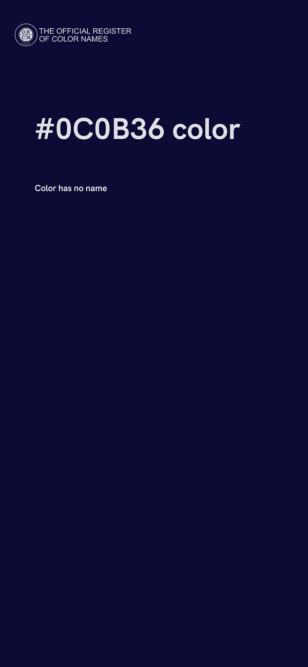 #0C0B36 color image