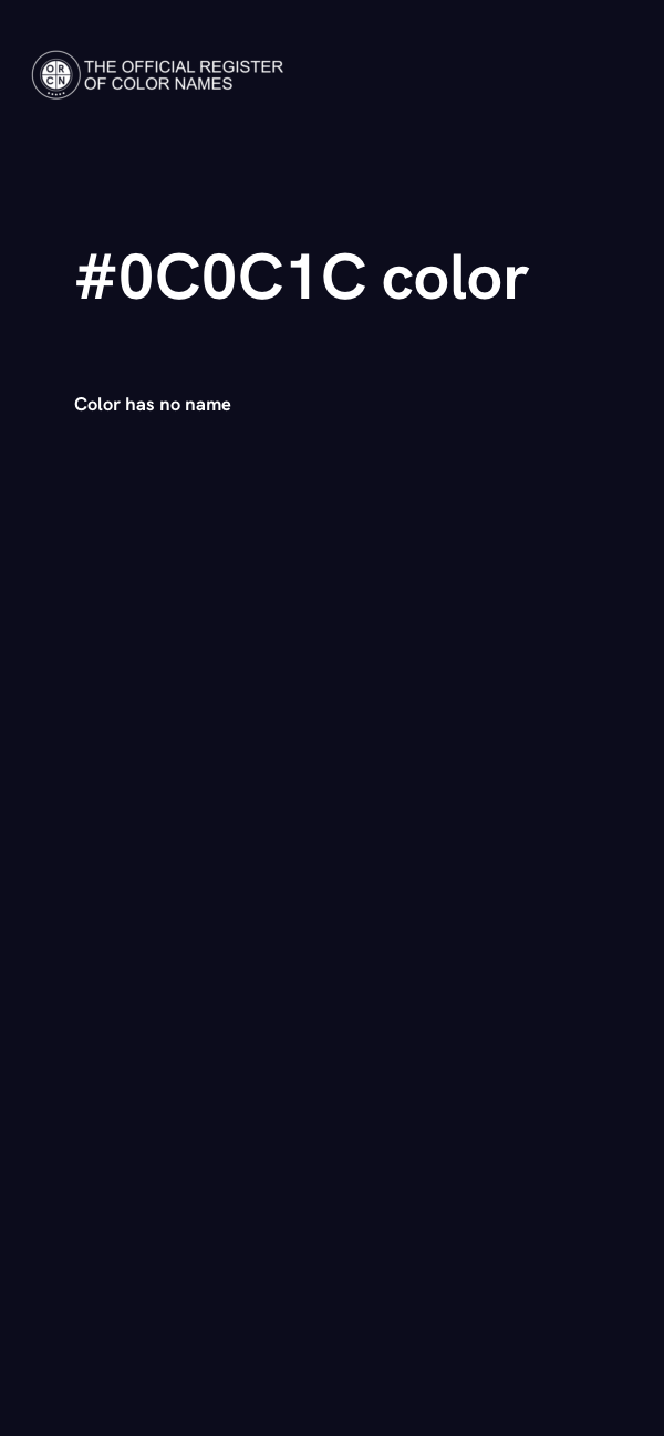#0C0C1C color image