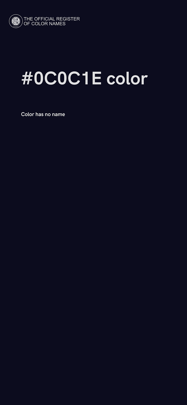 #0C0C1E color image