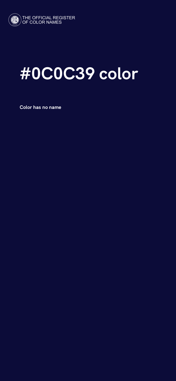 #0C0C39 color image