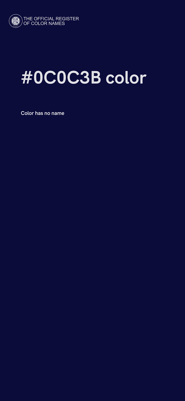 #0C0C3B color image