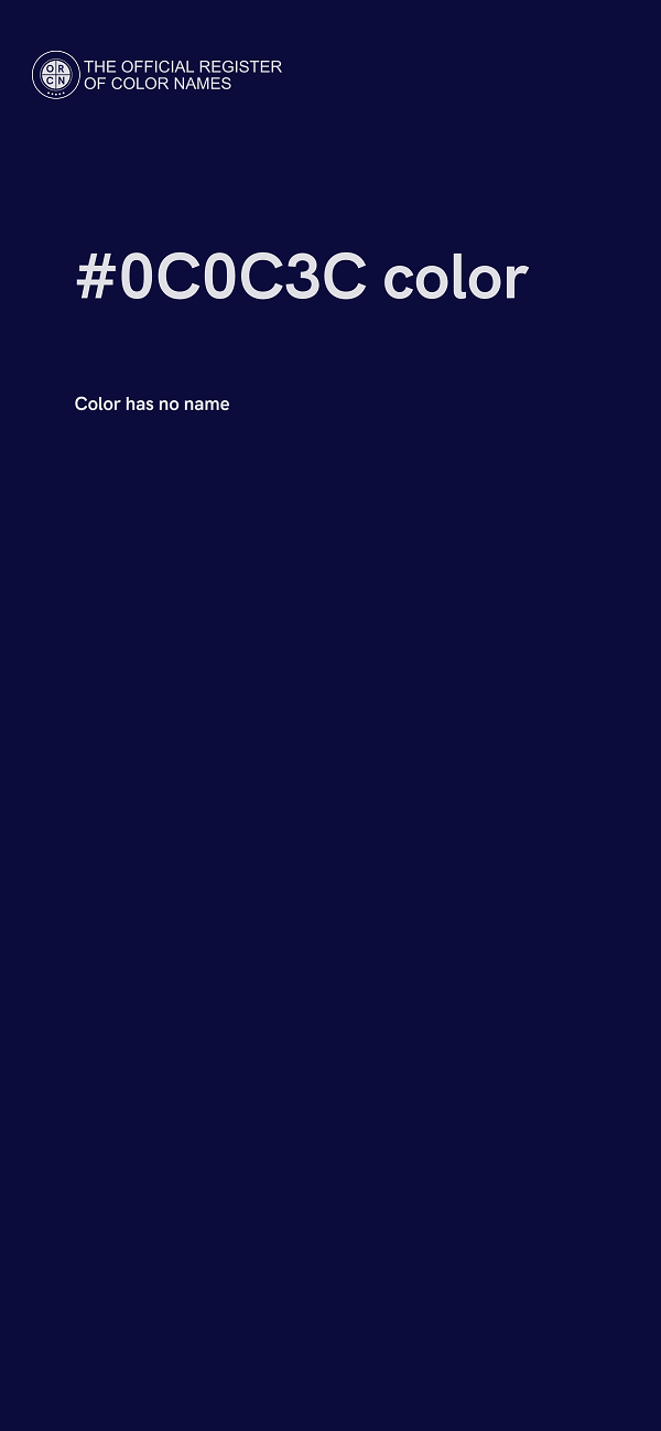 #0C0C3C color image