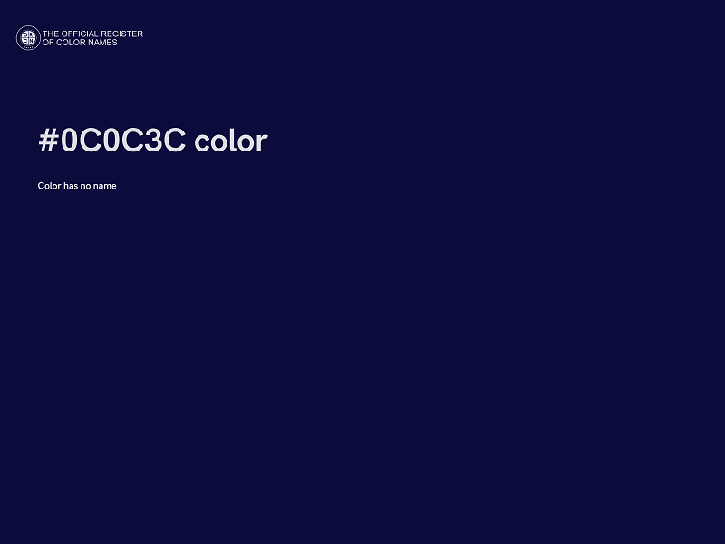 #0C0C3C color image