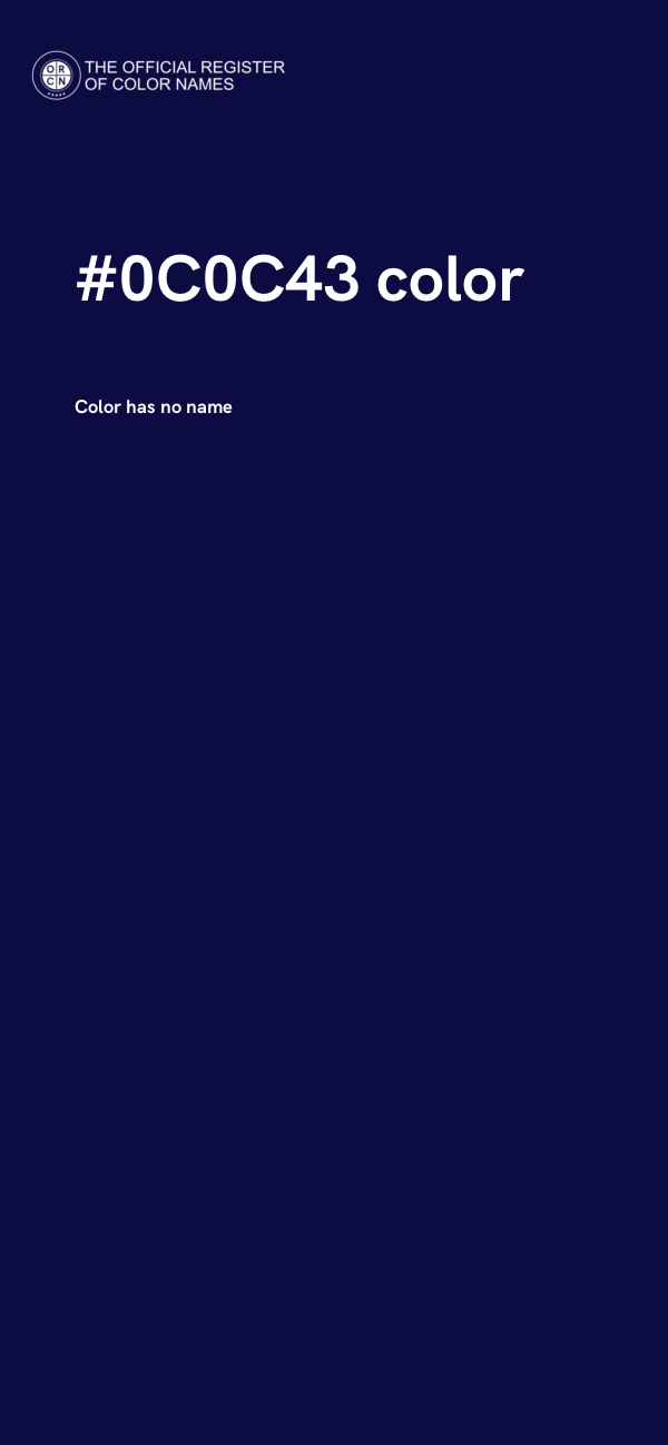 #0C0C43 color image