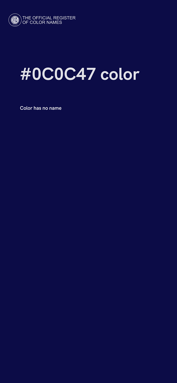 #0C0C47 color image