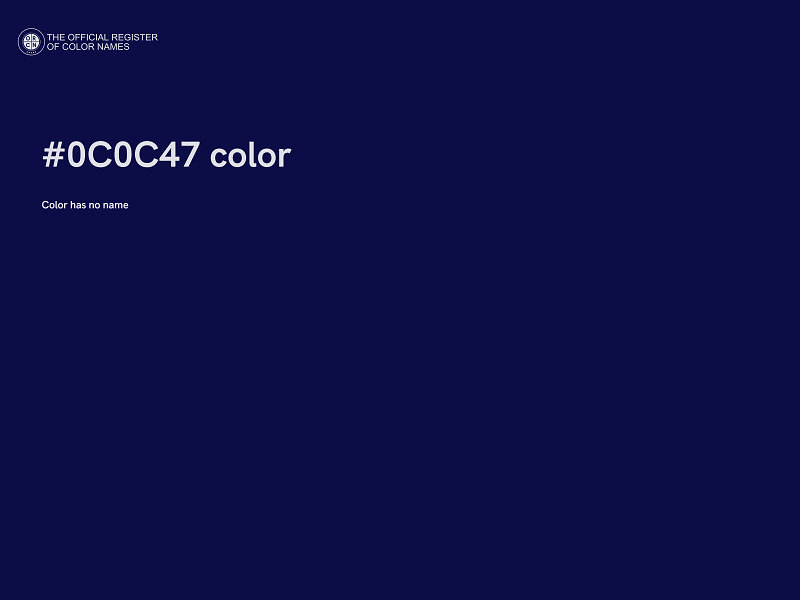 #0C0C47 color image