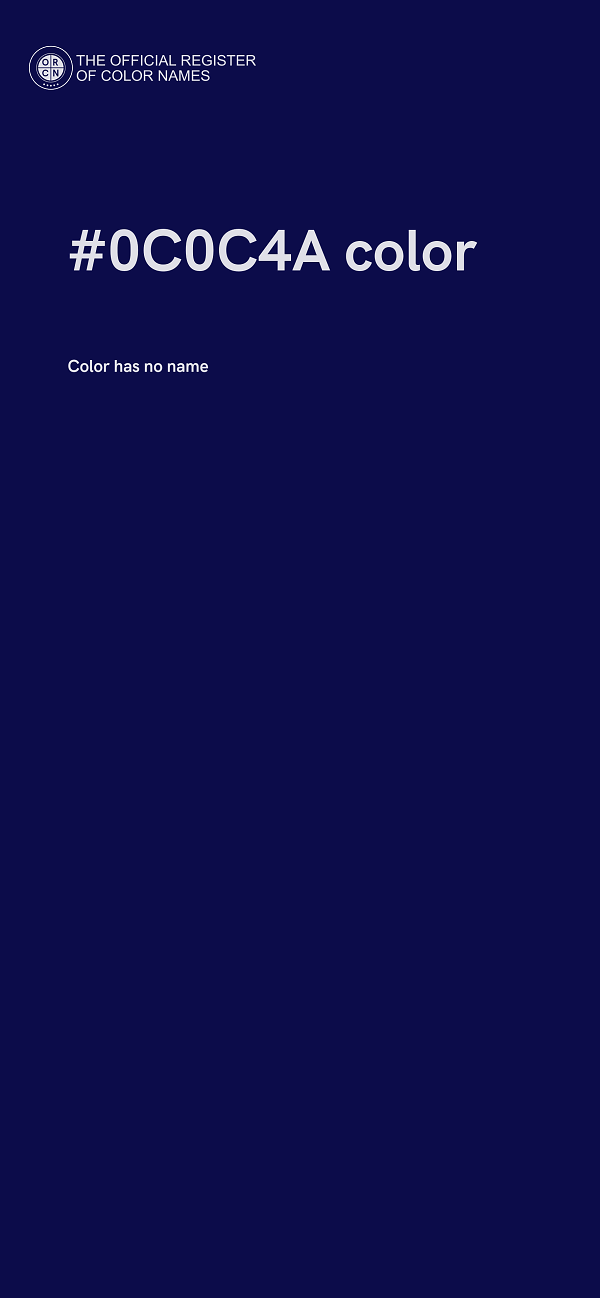 #0C0C4A color image