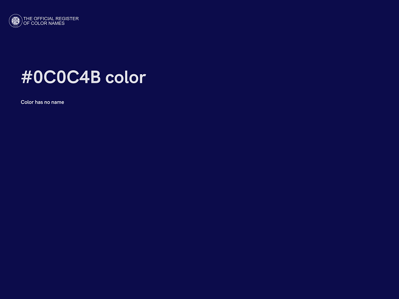 #0C0C4B color image