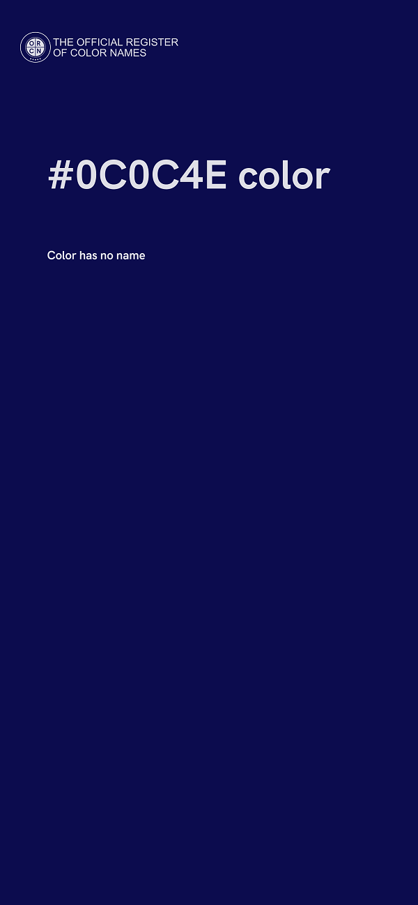 #0C0C4E color image