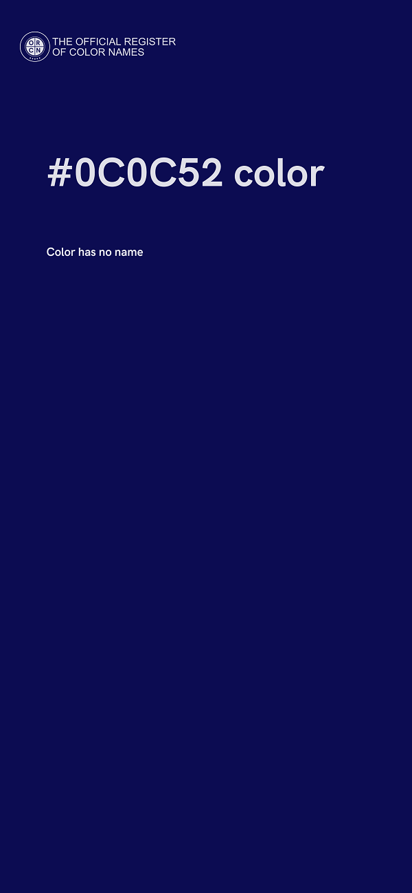 #0C0C52 color image