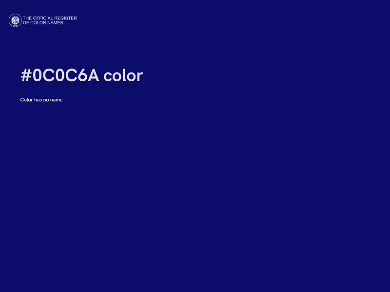 #0C0C6A color image