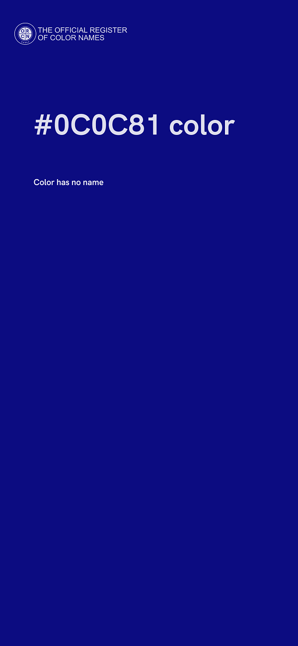 #0C0C81 color image