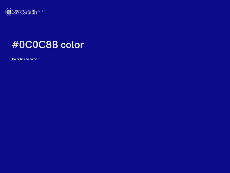 #0C0C8B color image