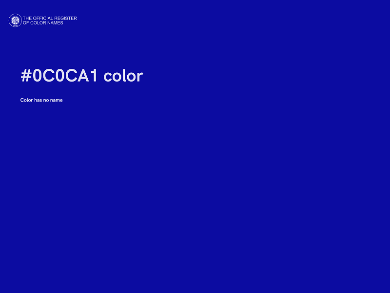 #0C0CA1 color image