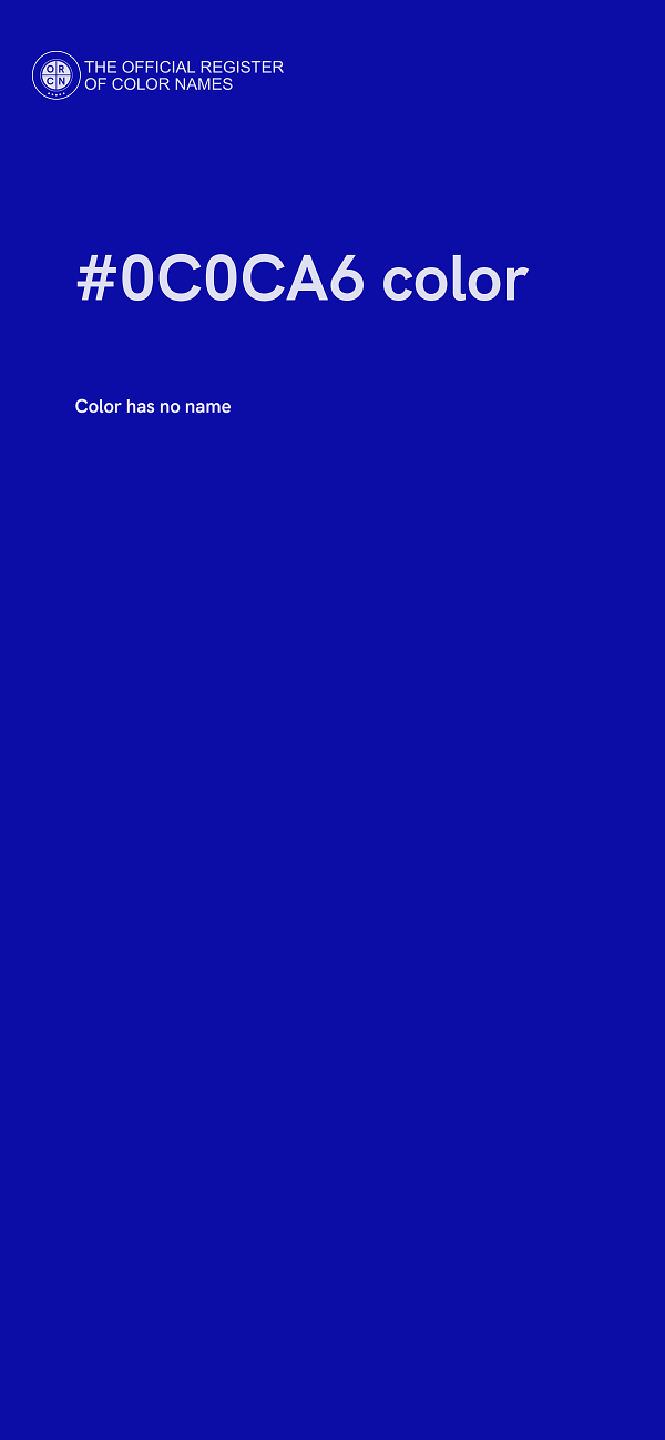 #0C0CA6 color image