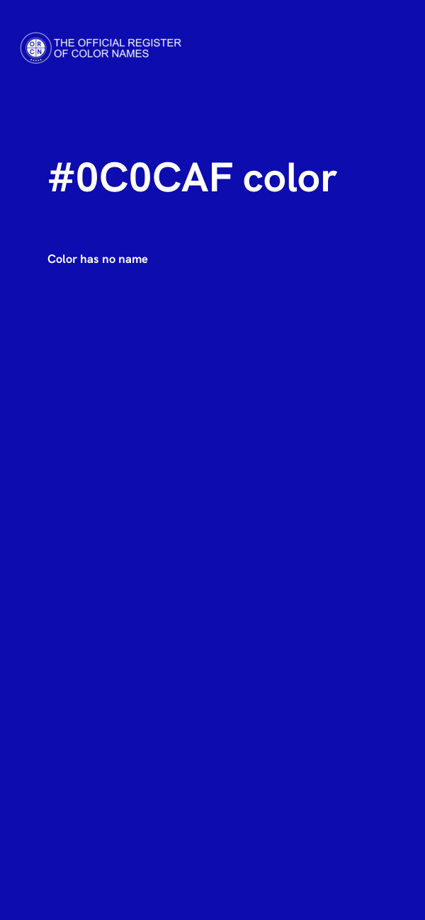 #0C0CAF color image