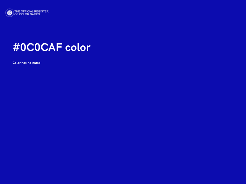 #0C0CAF color image